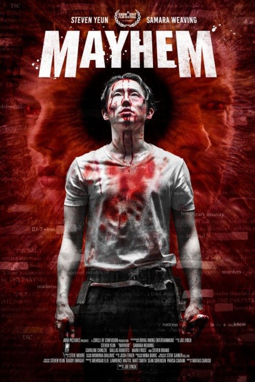 Mayhem (2017) official movie poster