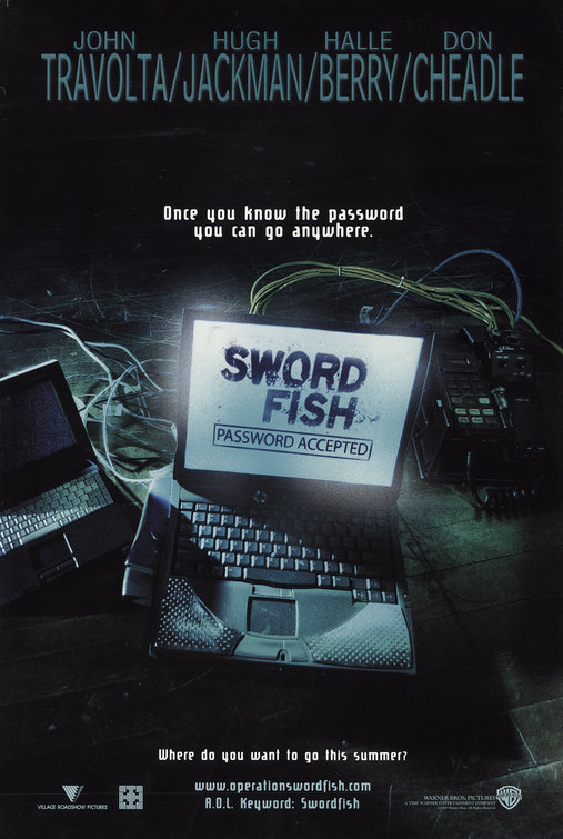 Swordfish (2001) official movie poster