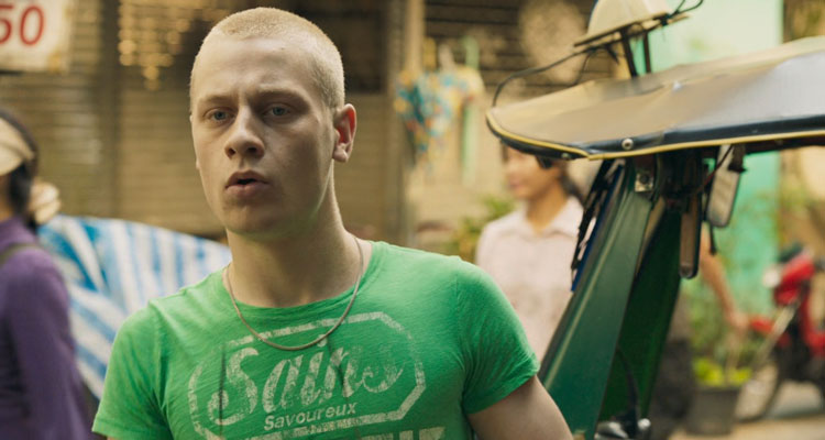 Target Number One 2020 Movie Scene Antoine Olivier Pilon as Daniel Léger in Thailand trying to find a drug dealer