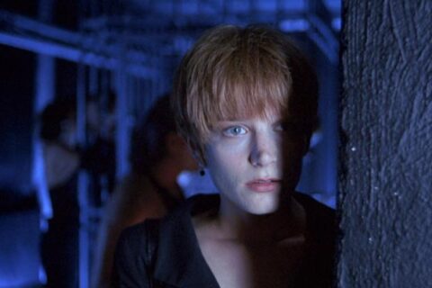 Single White Female 1992 Movie Scene Bridget Fonda as Allison in a S & M fetish nightclub
