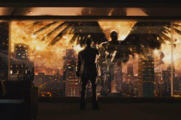 Max Payne 2008 Movie Scene Mark Wahlberg as Max Payne having hallucinations of giant flying demons from the drug he took