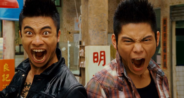 Push 2009 Movie Scene Jacky Heung and Chi-Kwan Fung as Pop Boys screaming and causing damage with their voices