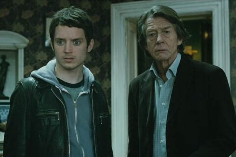 The Oxford Murders 2008 Movie Scene Elijah Wood as Martin and John Hurt as Arthur Seldom finding the murder victim