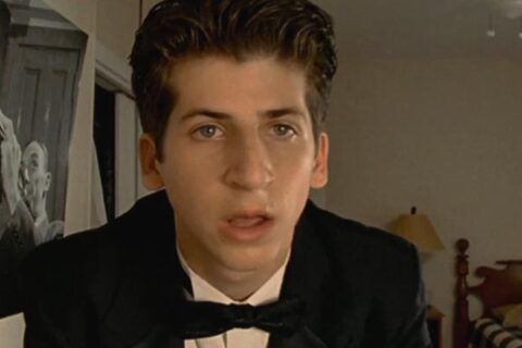 Bart Got A Room 2008 Movie Scene Steven Kaplan as Danny in a tuxedo panicking because it's his prom night and he's got no date