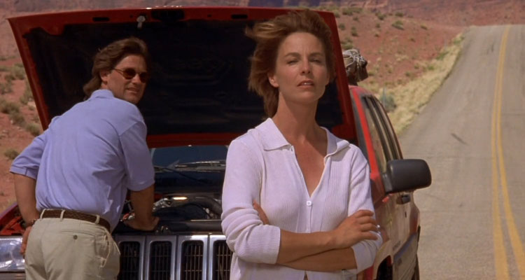 Breakdown 1997 Movie Scene Kurt Russell as Jeff Taylor and Kathleen Quinlan as Amy Taylor