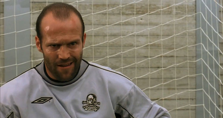 Mean Machine 2001 Movie Jason Statham as Monk in his kit as a goal keeper