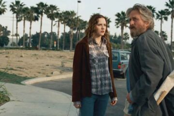 King of California 2007 Movie Scene Michael Douglas as Charlie and Evan Rachel Wood as Miranda looking for Spanish treasure