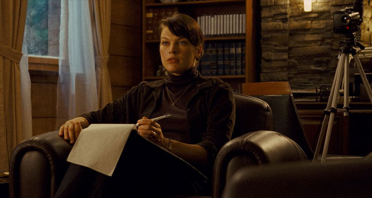 The Fourth Kind Movie 2009 Scene Milla Jovovich as Abbey Tyler during a session