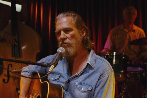 Crazy Heart 2010 Movie Scene Jeff Bridges as Bad Blake performing on stage
