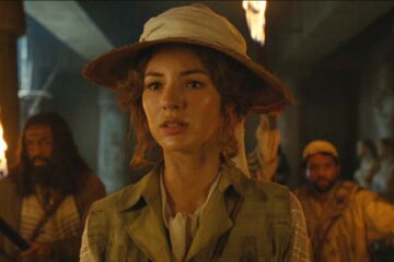 The Extraordinary Adventures of Adele Blanc-Sec 2010 Movie Scene Louise Bourgoin as Adèle Blanc-Sec exploring a tomb in Egypt
