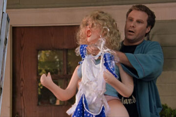 Old School 2003 Movie Scene Will Ferrell as Frank The Tank holding a sex doll