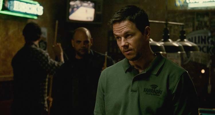 Contraband 2012 Movie Scene Mark Wahlberg as Chris Farraday agreeing to smuggle counterfeit money