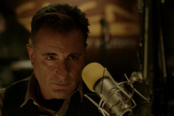 A Dark Truth 2012 Movie Andy Garcia as a radio host with a microphone