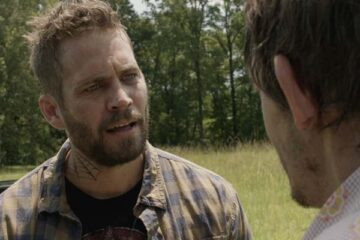 Pawn Shop Chronicles 2013 Movie Scene Paul Walker as Raw Dog arguing with someone