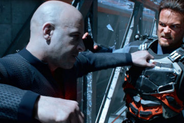 Bloodshot 2020 Movie Vin Diesel fighting on skyscraper