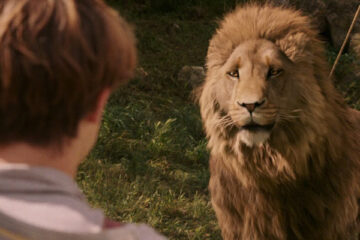 The Chronicles of Narnia The Lion The Witch And The Wardrobe 2005 Movie Aslan and Georgie Henley as the featured image for Movies about Lions list