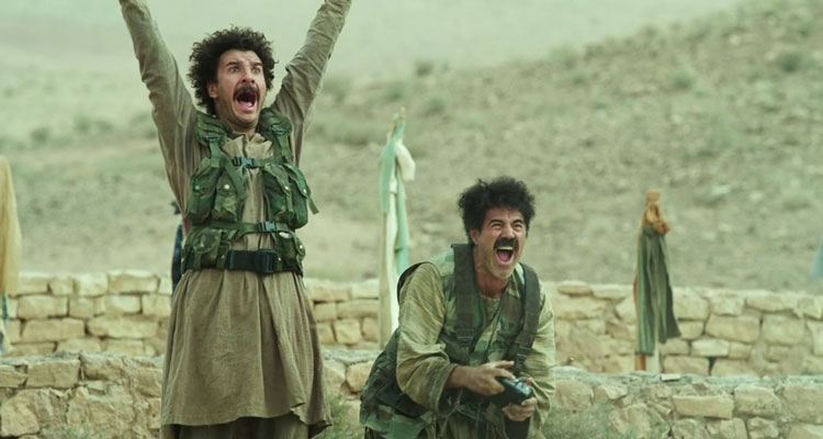 Vive La France 2013 Movie Michaël Youn as Ferouz and José Garcia as Muzafar laughing