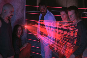 Fortress 1992 Movie Scene Christopher Lambert, Clifton Collins Jr., Jeffrey Combs, Tom Towles and Lincoln Kilpatrick