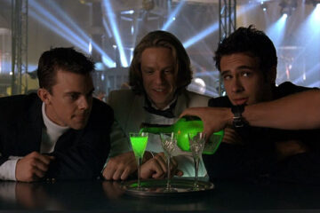 EuroTrip 2004 Movie Scene Scott Mechlowicz as Scotty, Jacob Pitts as Cooper and Travis Wester as Jamie trying Absinthe for the first time