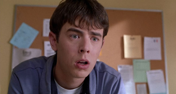 Orange County 2002 Movie Scene Colin Hanks as Shaun Brumder finding out his test scores