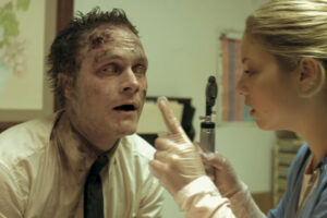 The Revenant 2009 Movie Scene David Anders as Bart getting his eyes checked at the hospital after finding out that he's undead