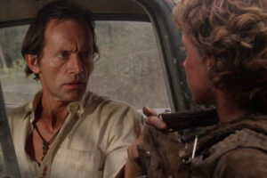 Pumpkinhead 1988 Movie Scene Lance Henriksen as Ed on his way to the old witch
