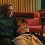 Bullet Train 2022 Movie Scene Brad Pitt as Ladybug after he accidentally killed Bad Bunny as Wolf