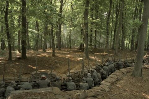 The Lost Battalion 2001 Movie Scene The German army in their sophisticated trench inside Argonne Forest waiting to attack