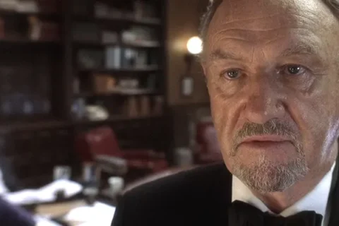 Under Suspicion 2000 Movie Scene Gene Hackman as Henry Hearst during interrogation