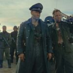 Sisu 2022 Movie Scene Aksel Hennie as Bruno leader of a Nazi unit fleeing Finland hunting Korpi