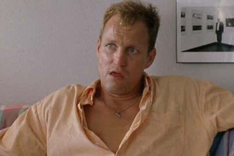 Palmetto 1998 Movie Scene Woody Harrelson as Harry Barber realizing he's been tricked