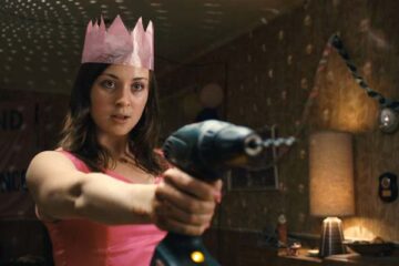 The Loved Ones 2009 Movie Robin McLeavy as Princess Lola holding a drill in her hand