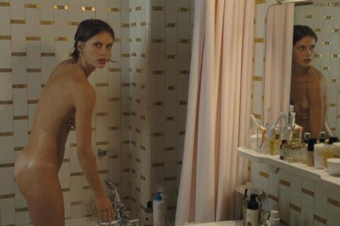 Young and Beautiful 2013 Movie Scene Marine Vacth as Isabelle nude in the bathroom while taking a shower