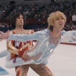 Blades of Glory 2007 Movie Scene Will Ferrell as Chazz and Jon Heder as Jimmy ice skating