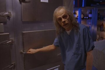 Body Bags 1993 Movie Scene John Carpenter as The Coroner in the morgue