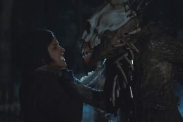 The Windigo 2024 Movie Scene Marco Fuller as Ry battling with the evil creature known as the Wendigo