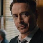 The Judge 2014 Movie Scene Robert Downey Jr. as Hank Palmer smiling at the court's verdict